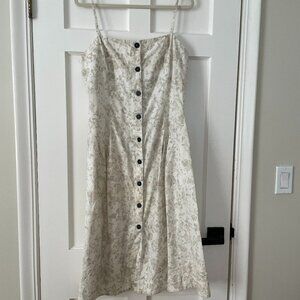 Eudon Choi Button Up Linen Dress Size 12